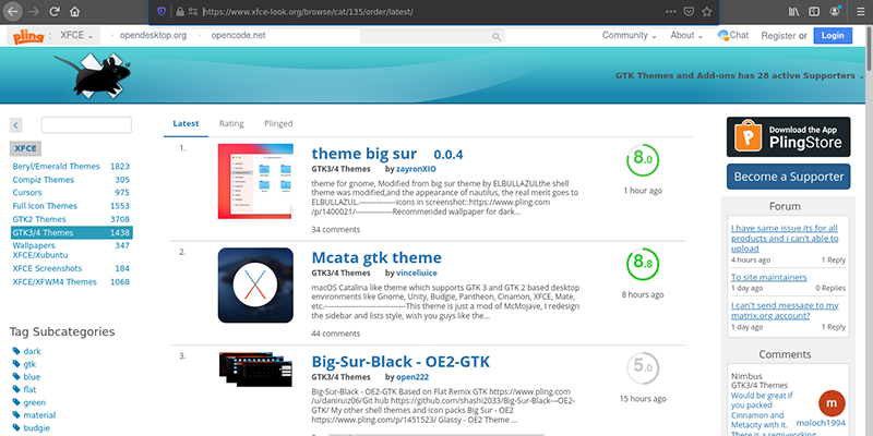 Having New XFCE Themes
